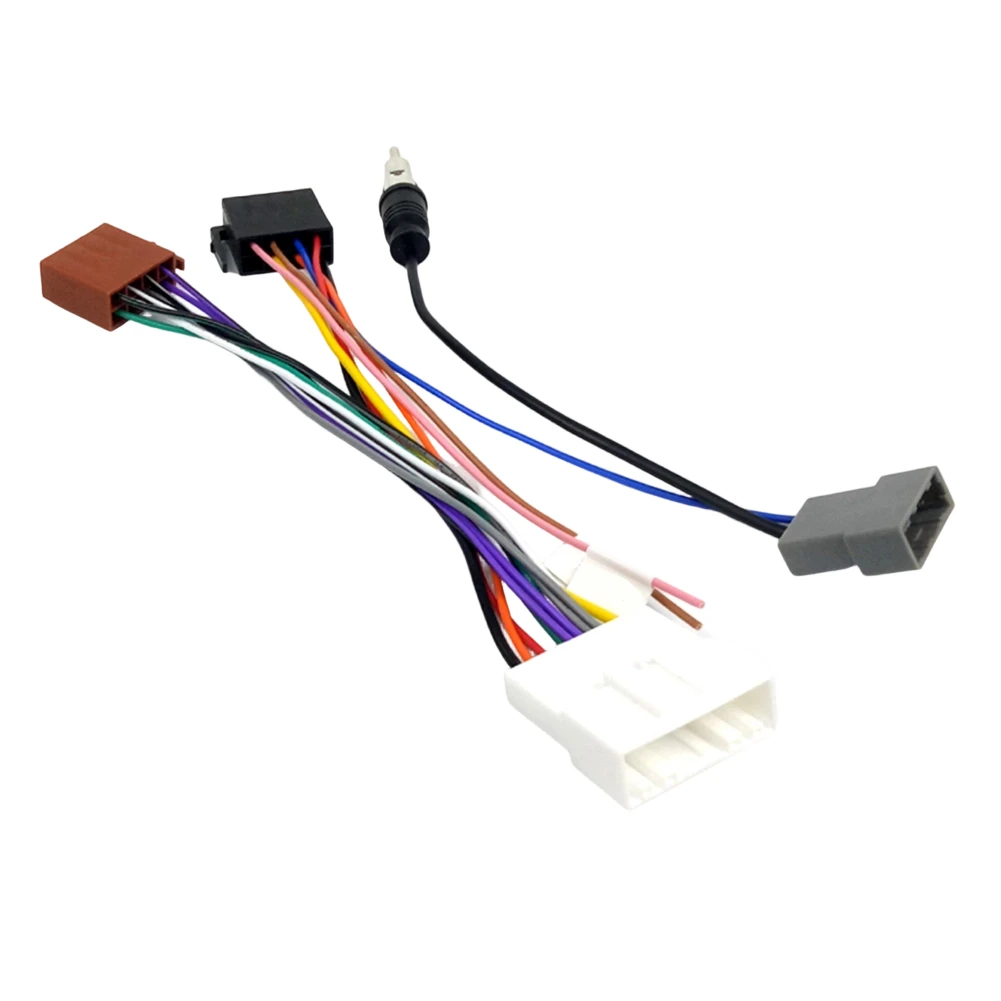 Car Radio Wiring Harness 20P Head Unit ISO Connector Antenna Cable For Nissan Radio Wire Connector Cable