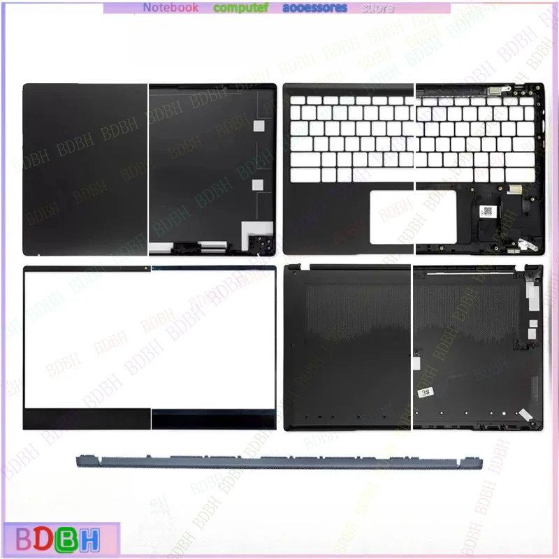 zq Laptop Case For Modern 14 M14 MS-14D1 14D2 14DK MS-M14 Notebook LCD Back Cover Front Bezel Palmrest Lower Cover Hingescover