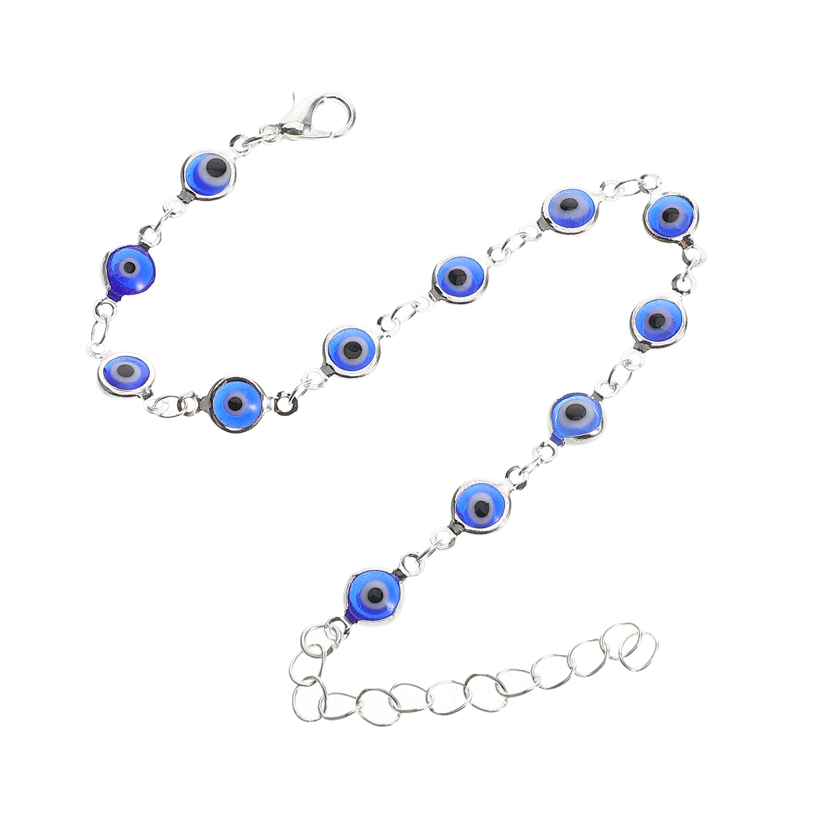 Turkish Blue Evil Eye Bracelet Adjustable Charm Good Luck Protection Jewelry Trendy Beaded Bracelet Women Golden