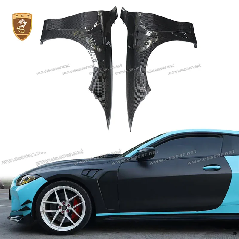 

Переднее боковое крыло в стиле Nov для BMW New M3 M4 G80 G82 G83, сухое углеродное волокно, сухой боковой бампер из углеродного волокна, вентиляционные отверстия на переднее крыло