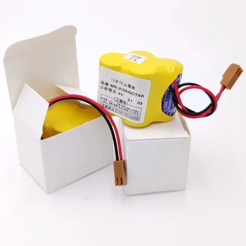 2PCS BR-2/3AGCT4A 6V programmable programmable battery for A98L-0031-0025 numerical control machine