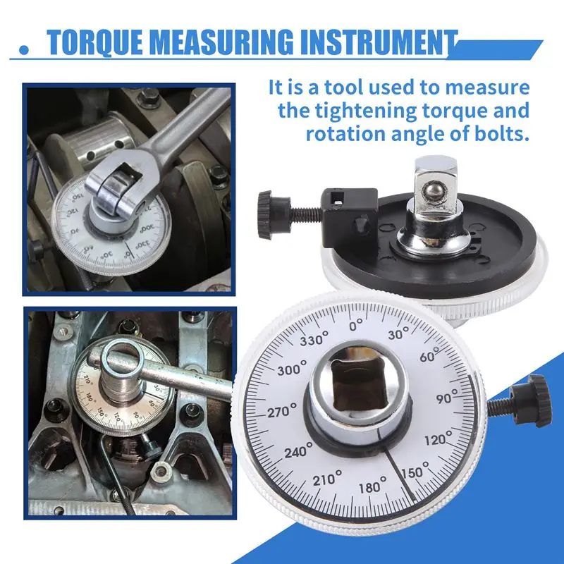 A68P-1/2 Inch Torque Gauge Wrench Torque Measuring Instrument Angle Meter Indexer