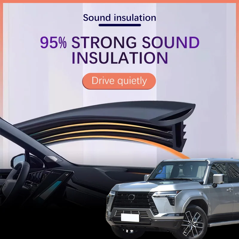 Car Dashboard Sealing Strip Interior Auto Noise Sound Insulation Rubber Trim Weatherstrip For Lexus GX GX460 GX470 GX400
