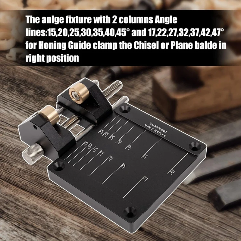 Woodworking Honing Guide Tools Chisel & Plane Blade Sharpening Kit Honing Guide,Angle Fixture, And Angle Gauge Easy To Use