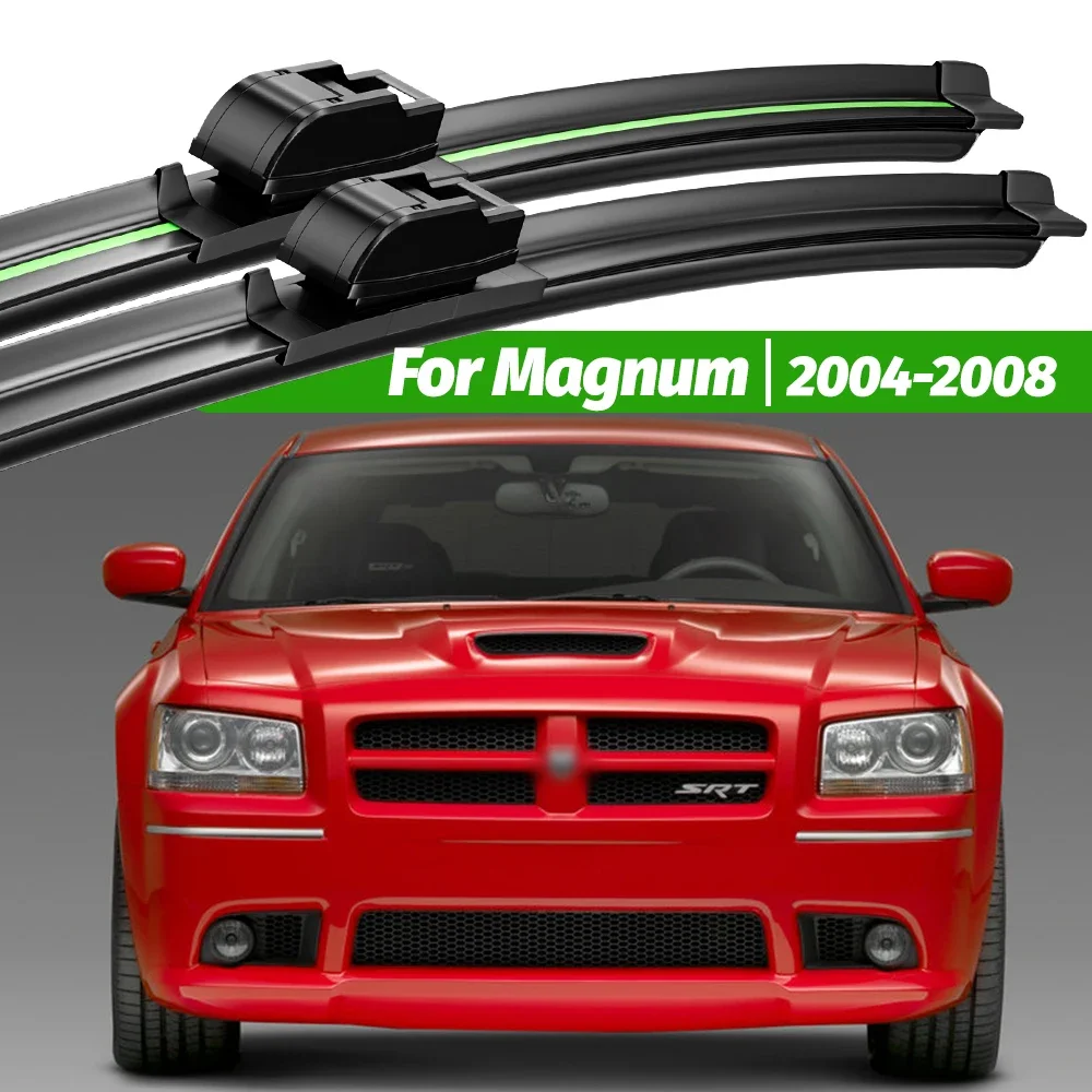 For Dodge Magnum 2004-2008 2pcs Front Windshield Wiper Blades 2005 2006 2007 Windscreen Window Accessories