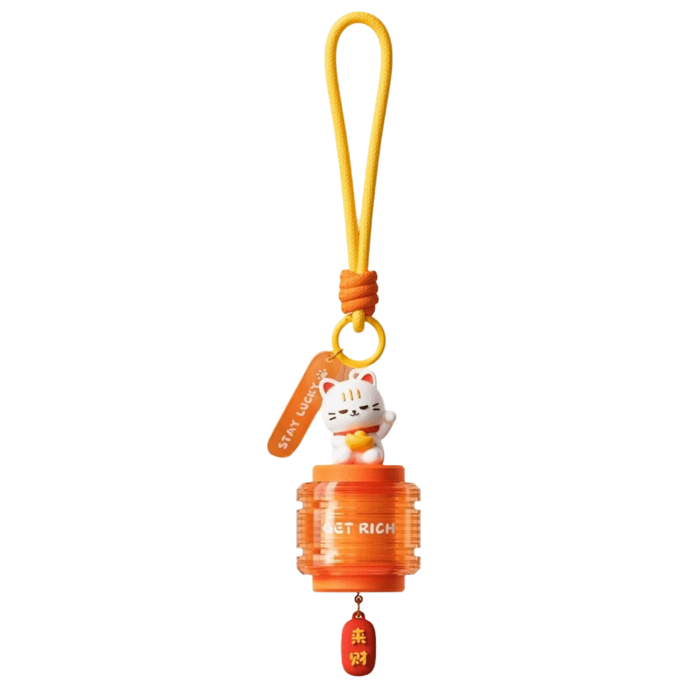 

Mini Size Lucky Cat Lantern Portable Design Warm White Mini Portable Lantern Creative Ornament Night Lamp Creative Gift Pendant