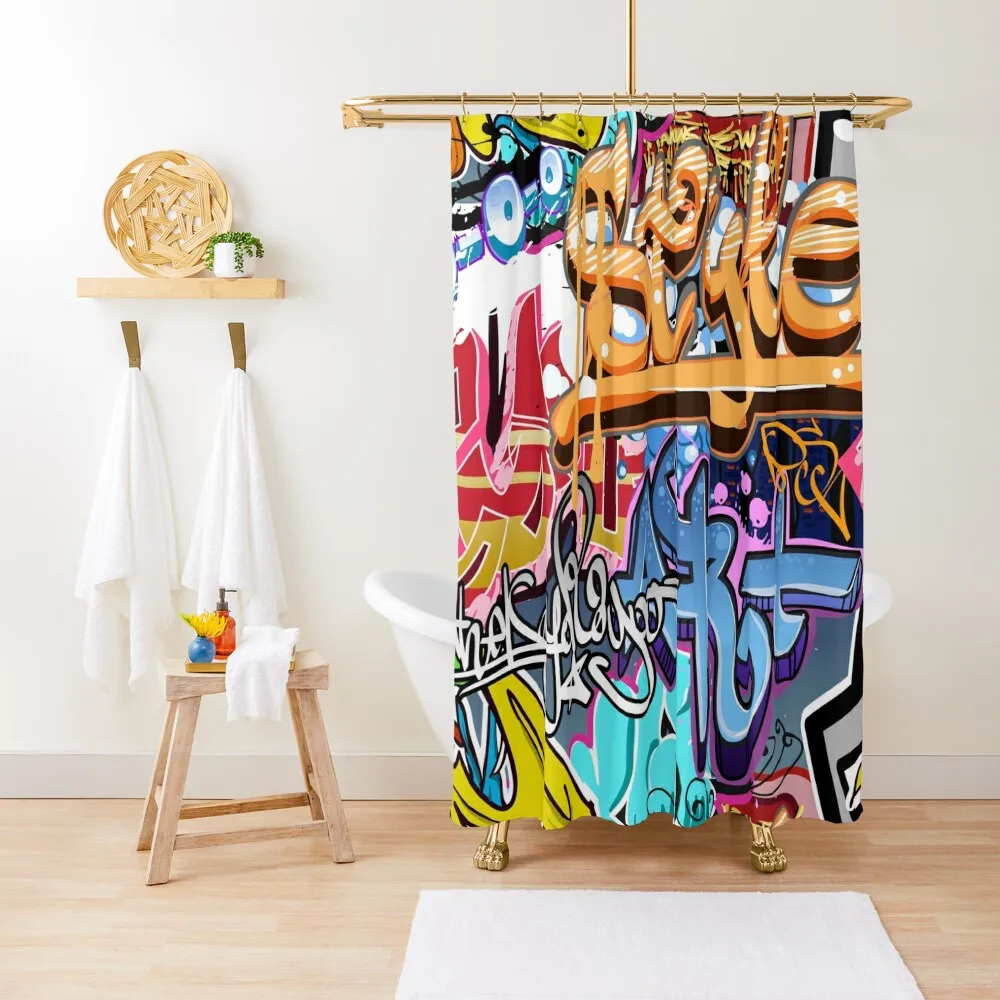 

Graffiti Shower Curtain Luxury Bathroom Shower Shower Set For Bathroom For Bathroom Curtain