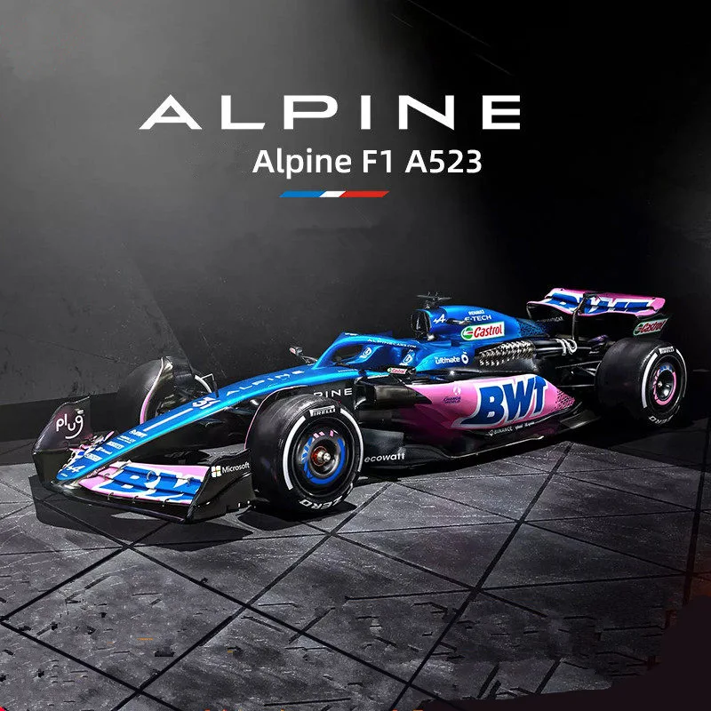 Bburago 1:43 Alpine F1 Team 2023 A523 10# Pierre Gasly 31# Esteban Ocon Formula One Alloy Die cast SuperCar Model Kids Toys Gift