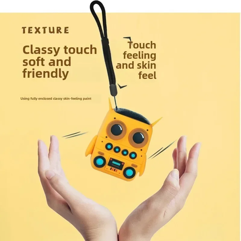 Compact Cute Mini Bluetooth Speaker Desktop Decoration Support TF Card FM Radio TWS Portable Wireless BT Music Player Soundbox