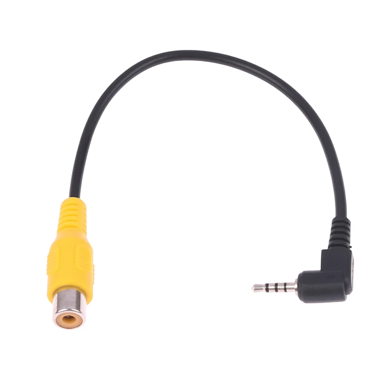 1PC AV In Video Cable Adapter 2.5mm AV Jack Male Plug To RCA Female Adapter Cable for GPS and Rear Camera Converter Cable