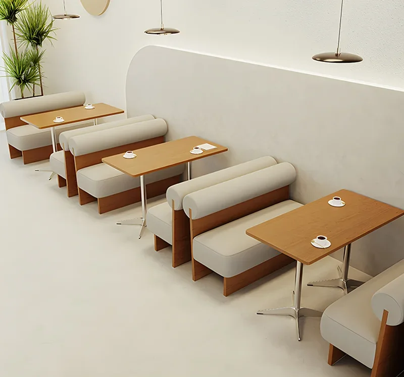 Restaurant Furniture Set Simple Table for Dining Use in Hotels Apartments coffee shop chairs and tables Commercial use