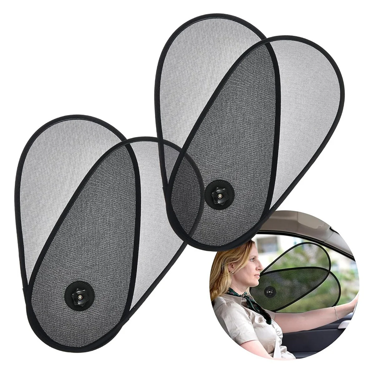 Car Window Shades for Baby 2 Pack, Car Side Window Sun Shade Sun Blocker with Enhanced Suction Cups Protect Kids