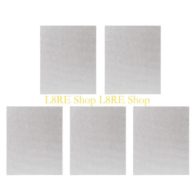 L8RE 5Pcs Mica Plate Sheets Microwave Oven Replace Part 120x150mm Universal For Midea