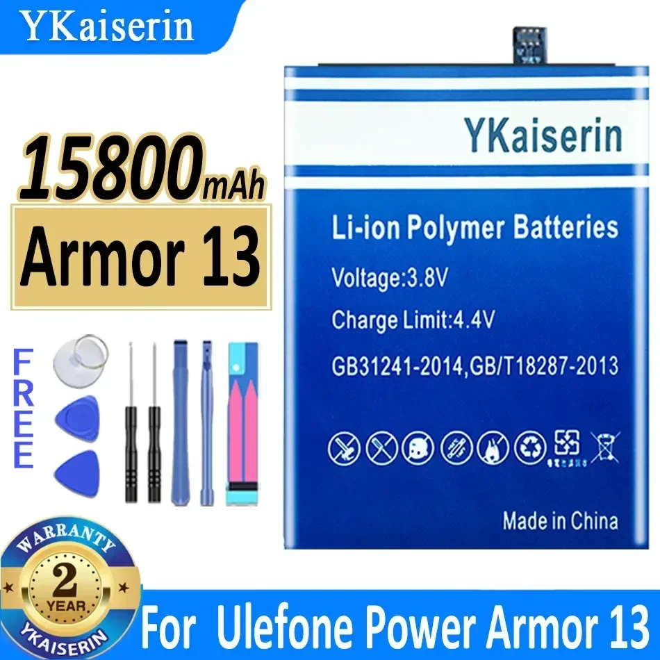 

Аккумулятор ykaisсеребрин Armor 13 Armor 14 для Ulefone Power Armor13 Power Armor14 (3097), высококачественный аккумулятор