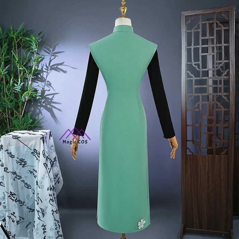 أنيمي مقص سبعة الساموراي شيسان Meihua تأثيري حلي شعر مستعار القاتل ثلاثة عشر كوس موحدة شعر مستعار ازياء للنساء فستان رائجة البيع