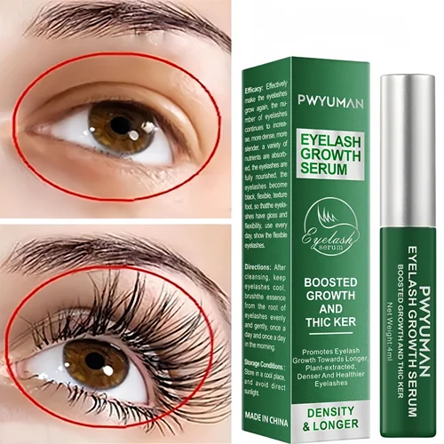Suero de crecimiento rápido de pestañas, crecimiento de pestañas Natural, cejas más largas y gruesas, cuidado de los ojos mejorado, pestañas más llenas, producto coreano para el cuidado de la piel