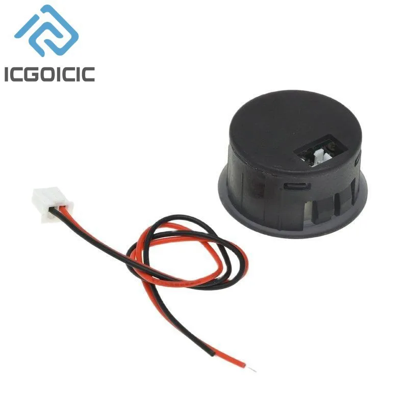 DC 4-100V LED Digital Display Circular Two-wire Voltmeter DC Digital Voltmeter Head Display Reverse Connection Protection Tools