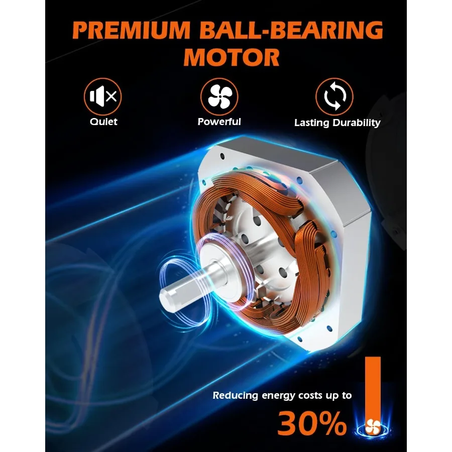 18 Inch Oscillating Wall Mount Fan with 4200 CFM High Velocity for Industrial and Heavy Duty Use 3 Speed Settings Durable Metal