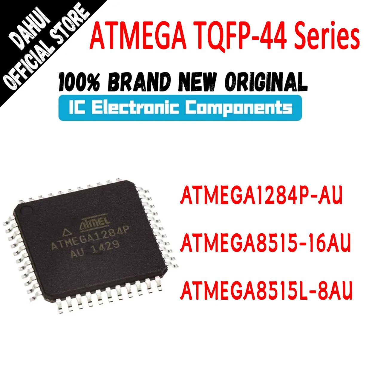 ATMEGA1284P-AU ATMEGA8515-16AU ATMEGA8515L-8AU ATMEGA1284P ATMEGA8515 ATMEGA8515L ATMEGA IC MCU Chip TQFP-44 In Stock 100% New