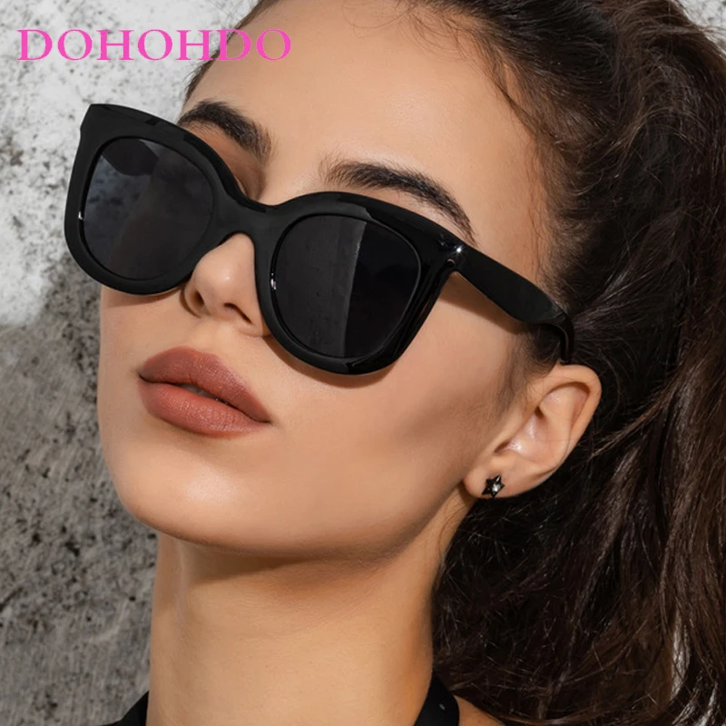 

Big Frame Cat Eye Sunglasses Women Men Luxury Brand Design Fashion Street Photography Outdoor Travel Eyewear UV400 Gafas De Sol