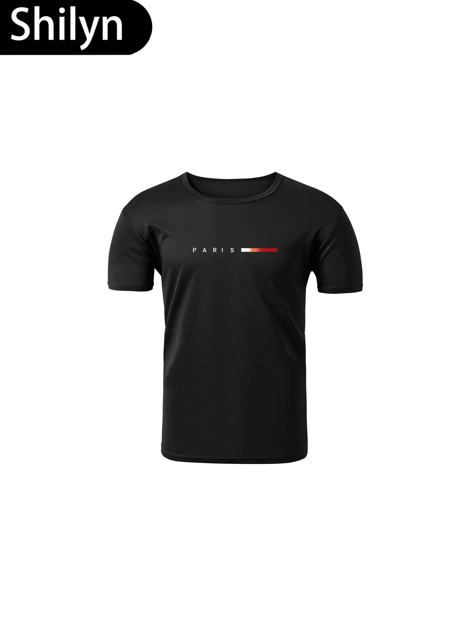 

1Pc Men's T-Shirt Rapid Dry Short Sleeve Gym Running Training Sweat Wicking Round Neck Sport Shirt Lightweight Fitness Top