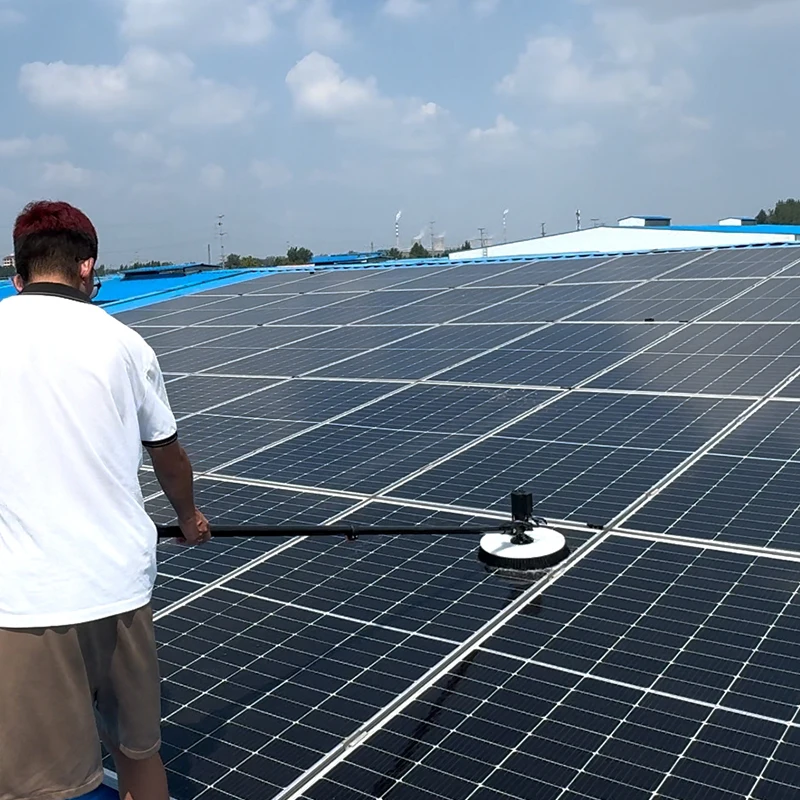 240W Eco Friendly Single Head Solar Brush | Dry Wet Cleaner Accessory For Bifacial PV Module  Solar System Maintenance Projects