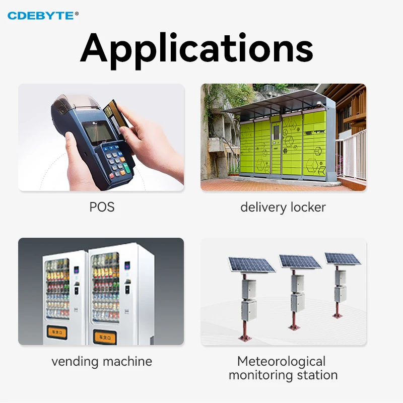 4G CAT1 Module CDEBYTE E840-TTL(EC05-DNE) Data Transparent Transmission MQTT Edge Collection Modbus DNS Heartbeat Bag Fota VPN