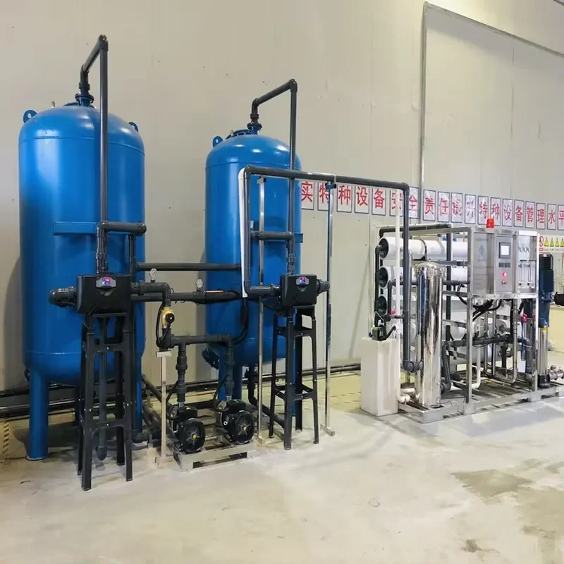 RO System Seawater Desalination Plant Reverse Osmosis 5000L/H Capacity Stainless Steel Construction Pump PLC Core Components