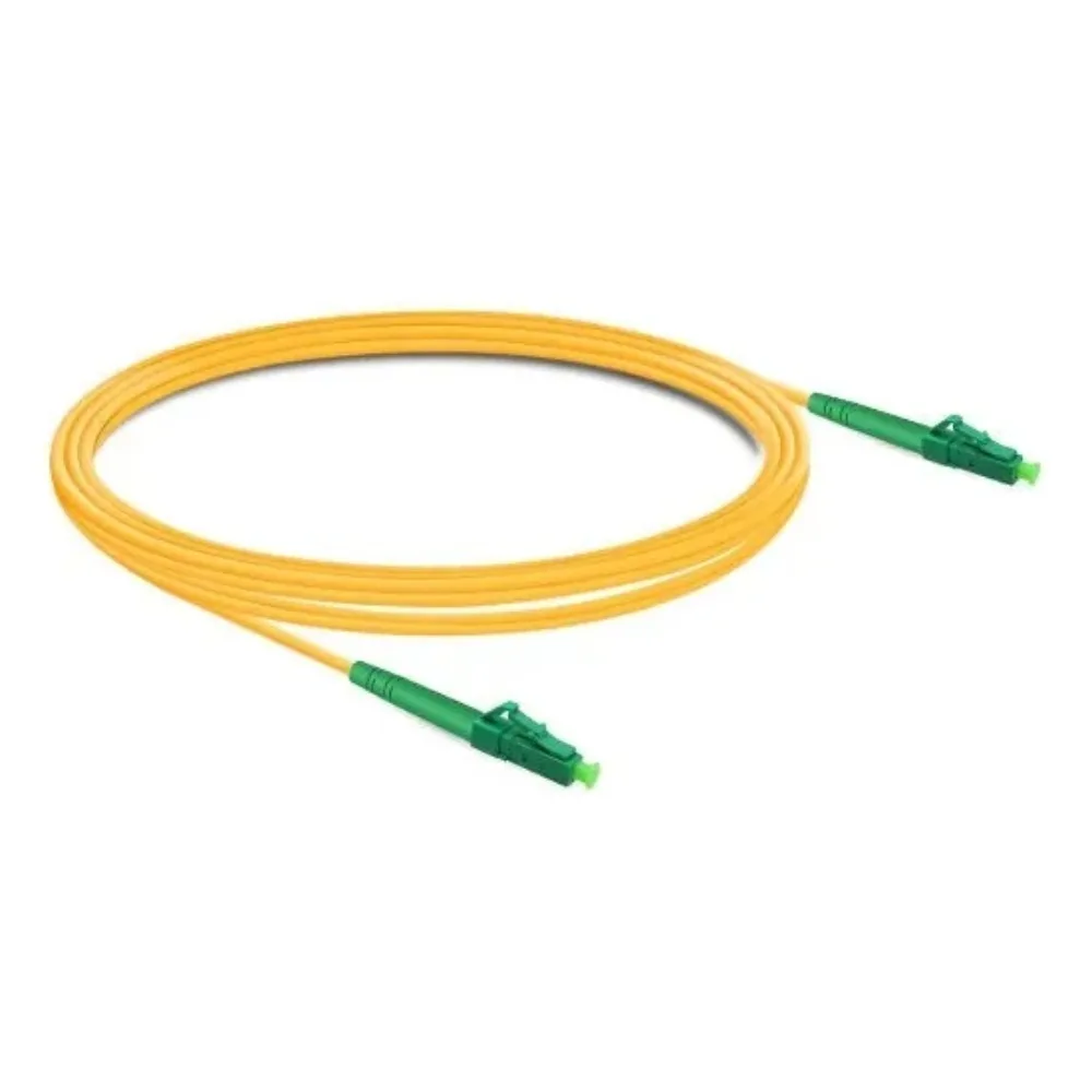 Simplex OS2 Single Mode Fiber Patch Cord LC APC to LC APC LSZH 2.0mm Low Smoke Zero Halogen Optical Cable For FTTH CATV Telecom