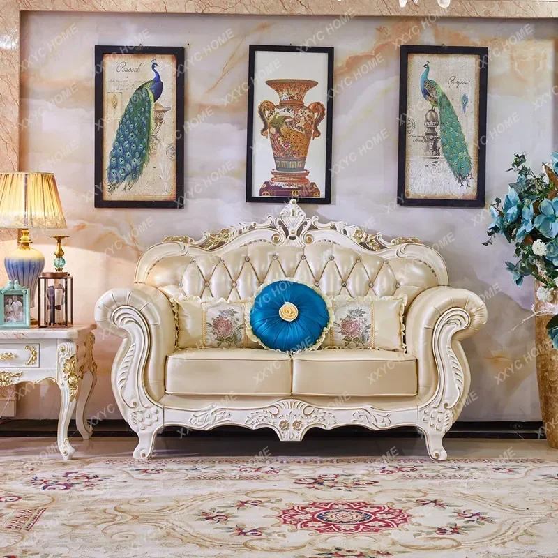 Luxury Europe Sofas Recliner Leather Girls Designer  Sofa Gaming Relaxing Sedie Da Soggiorno Furniture Decoration