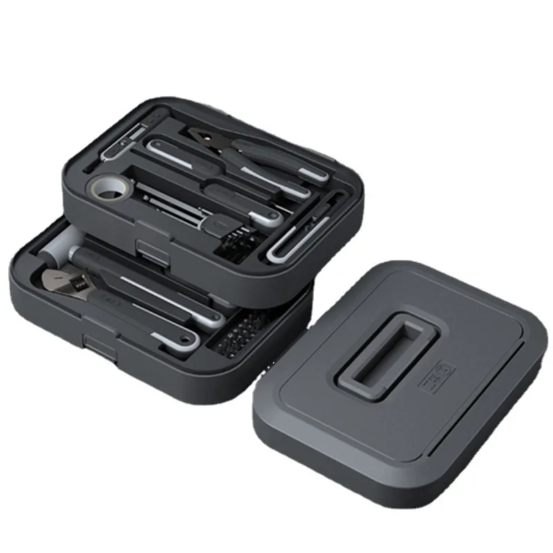Green Forest Household Layered Toolbox Tool Set Home Hardware Repair Universal Multifunctional Combination Set Full Set