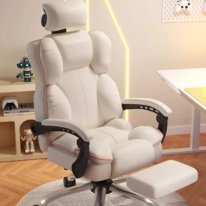 Designer Computer Office Chair Nordic Comfortable Playseat Throne Chair Leather Portable Sillas De Oficina office furniture