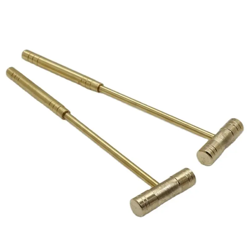 Brass Hammer Double Sided Small Clock Repair Hammer, 175mm Long,Hammer for Precision Installation koper hamer молоток