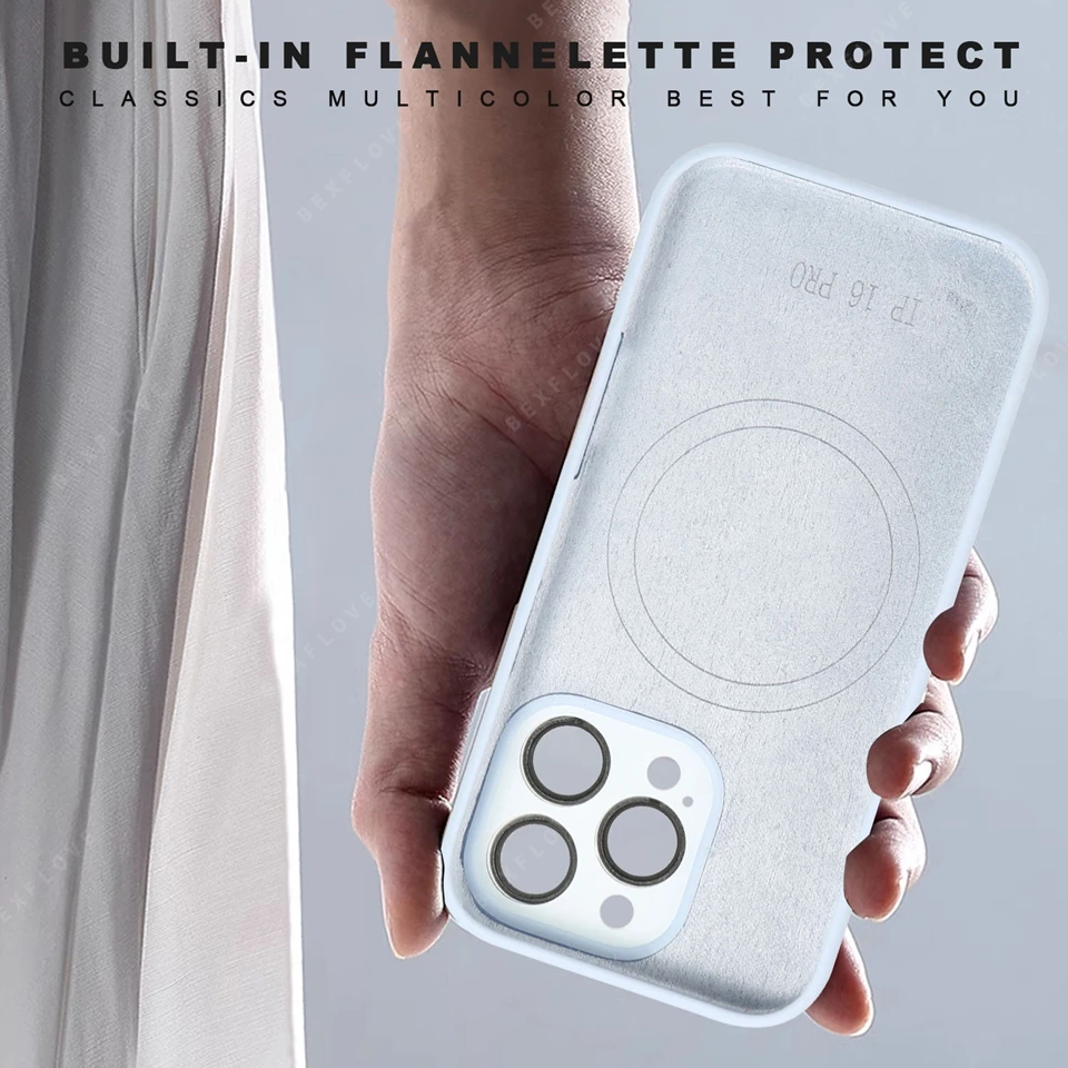 Official Silicone Magnetic Phone Case For iPhone 16 15 14 13 12 11 Pro Max Plus SE For Magsafe Wireless Charge Protector Cover