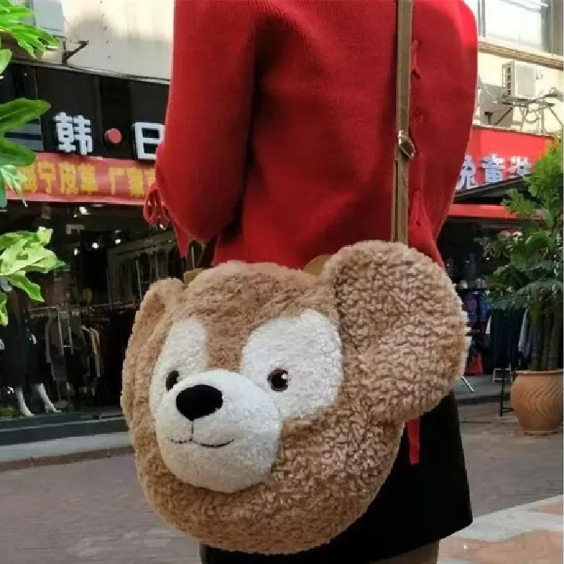 Kawaii Disney Duffy Bear Shelliemay Anime Plush Large Capacity Shoulder Bag Leisure Portable Plushies Handbag Girls Gift