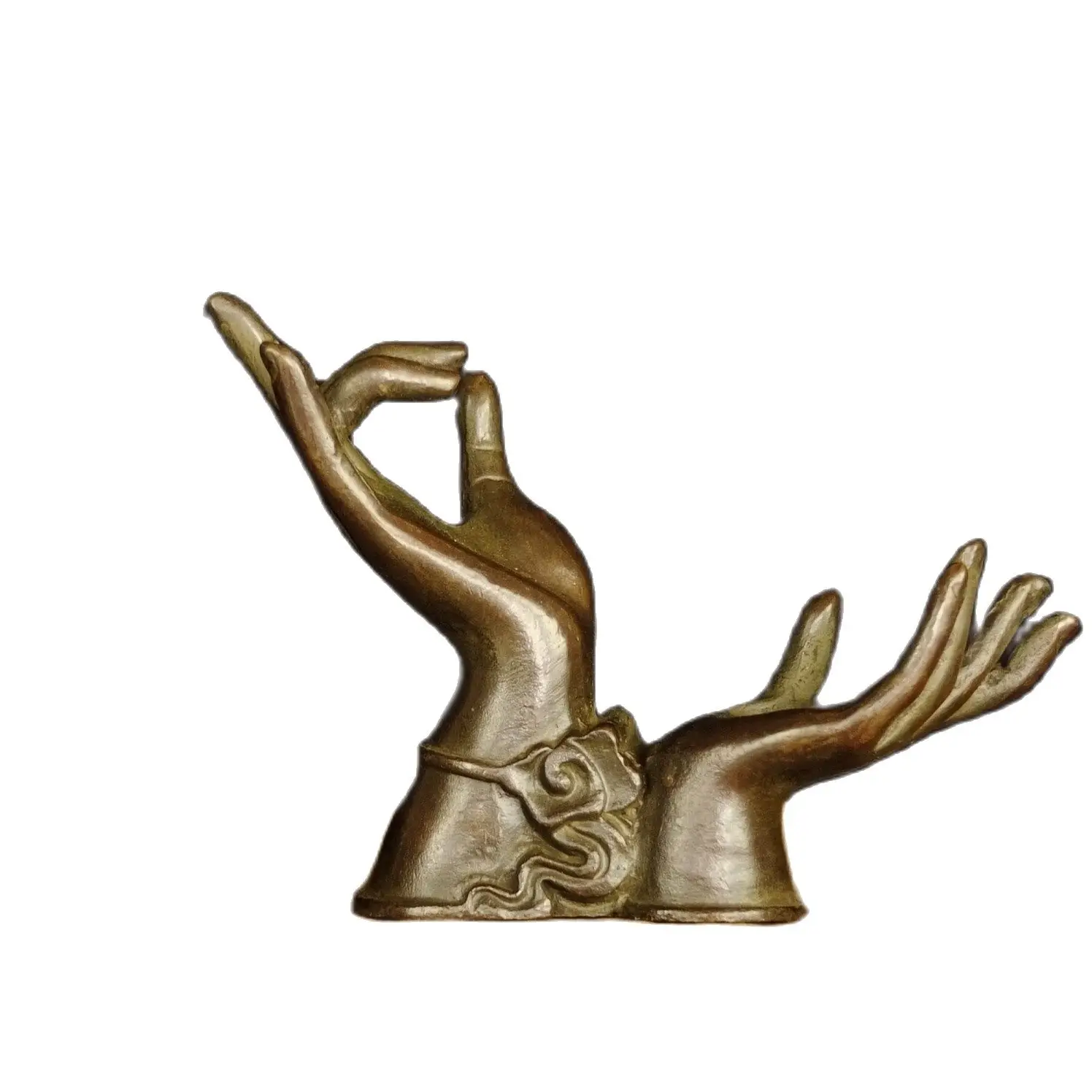 

Bronze Hand Shape Abstract Modern Art Sculpture Desktop Shelf Home Retro Decoration Figure Sculpture Handicraft Desk Accessories