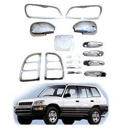 Brand New Car Modification Exterior Decoration Accessories Trim ABS Chrome Cover Kit For Toyota RAV4 1996 1997 1998 1999 2000