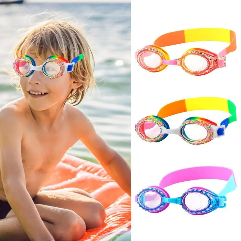 Leak Proof Glasses For Kids Swimming Goggles Cartoon UV Fogging Proof Swim Training Glasses For Children Kids Gifts