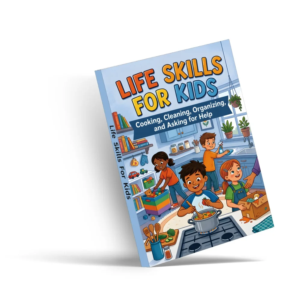 Life Skills for Kids Book, Practical Self-Care and Responsibility Guide for Children, Covers Basic Cooking Awareness, Cleaning