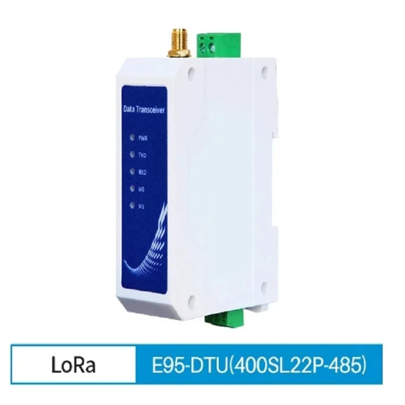 

PLUS version rail SX1268 433MHz LoRa Wireless Transmitter Station RS485 Modbus 22dbm DC 8-28V Power Supply E95-DTU(400SL22P-485)