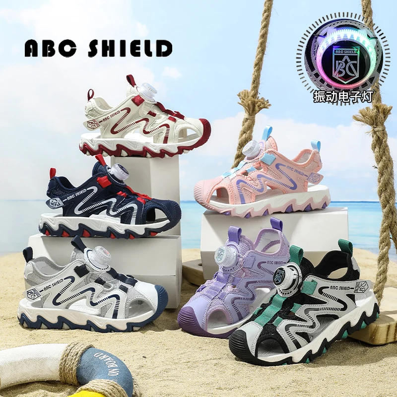 

Спортивные сандалии для мальчиков и девочек, летние детские сандалии с закрытым носком, уличные сандалии, спортивная обувь для воды, детские сандалии для бассейна и пляжа