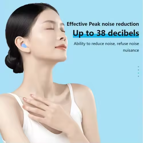 12PCS Silicone Ear Plugs Noise Reduction Sleep Anti Canceling Sound Insulation Earplug Protection Sleeping Reusable Ear Plugs - Image 2