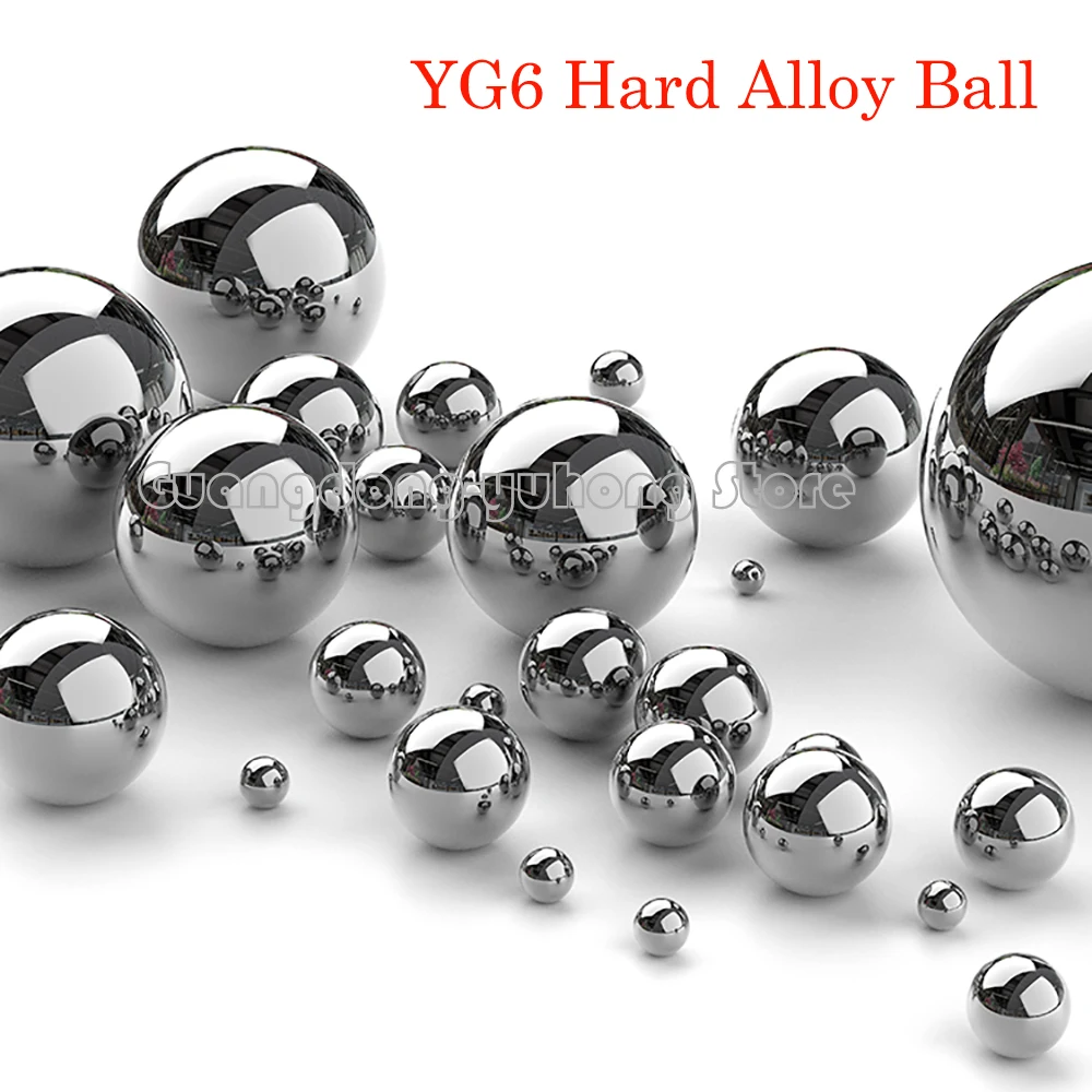 

YG6 Hard Alloy Metal Balls Tungsten Steel Carbide Balls 1.0/1.2/1.5/1.588/2.0/2.381/2.5/2.778/3.0/3.175/3.5/3.969/4.0 to 16.66mm