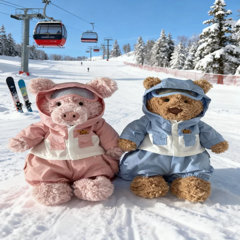 

Рождественские новые товары ручной работы, домашний медведь, свинья, пиратская собака, кролик, рождественская лыжная одежда, зимняя одежда