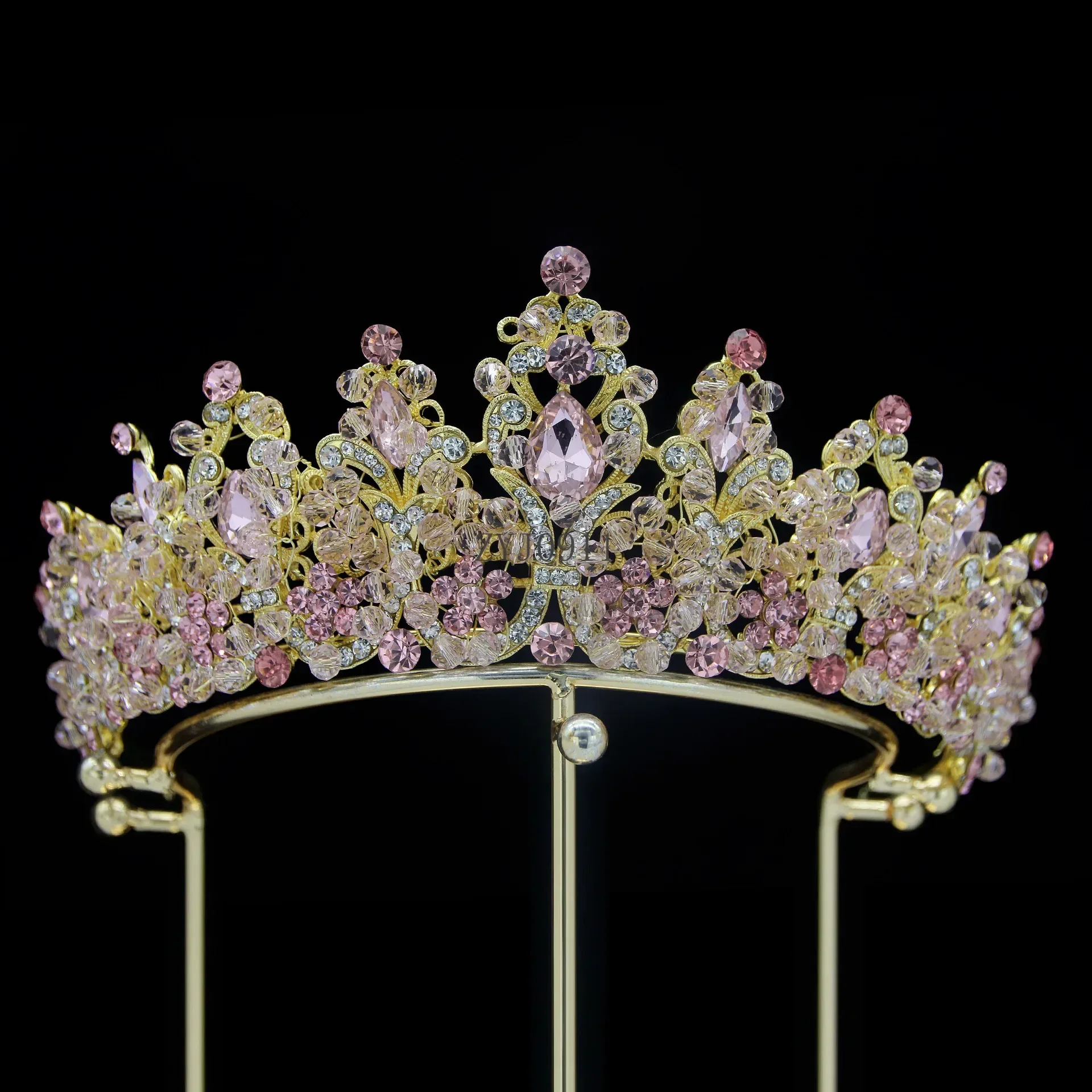 Couronne de princesse en cristal de reconstitution historique de beauté baroque européen et américain, biscuits Miss EtiAdvantages, pièce de sauna de fête de mariage