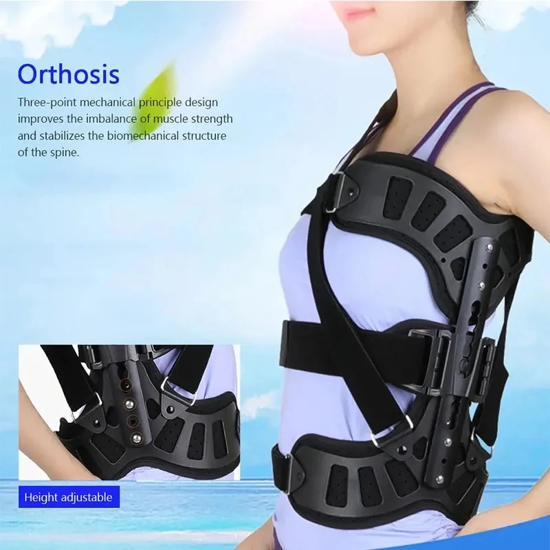 1Set Scoliosis Brace Posture Corrector Treatment Adjustable Spinal Auxiliary Orthosis for Back Postoperative Recovery Adults