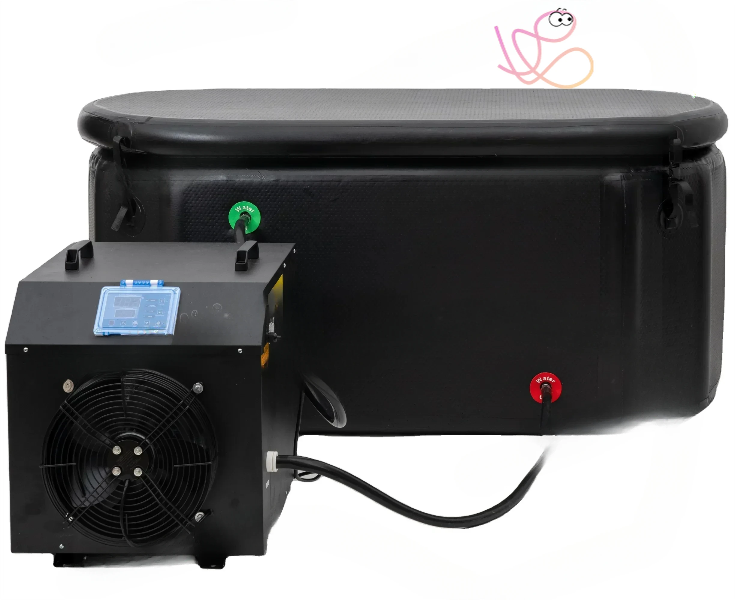 Hot Selling 1HP Water Cold Plunge Ice Bath Chiller Machine water chiller with filter ilter pump UV ozone bathtub