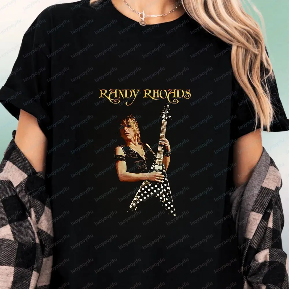 New Randy Rhoads - Unique Casual Trendy Multi-Purpose Short-Sleeved T-Shirt for Both Men and Women with Round Neck