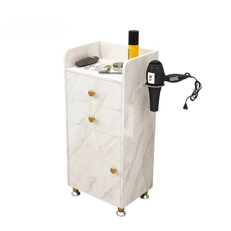 

Wooden Marble Pattern Cheap Salon Trolley Beauty Salon Tool Drawer Cabinet