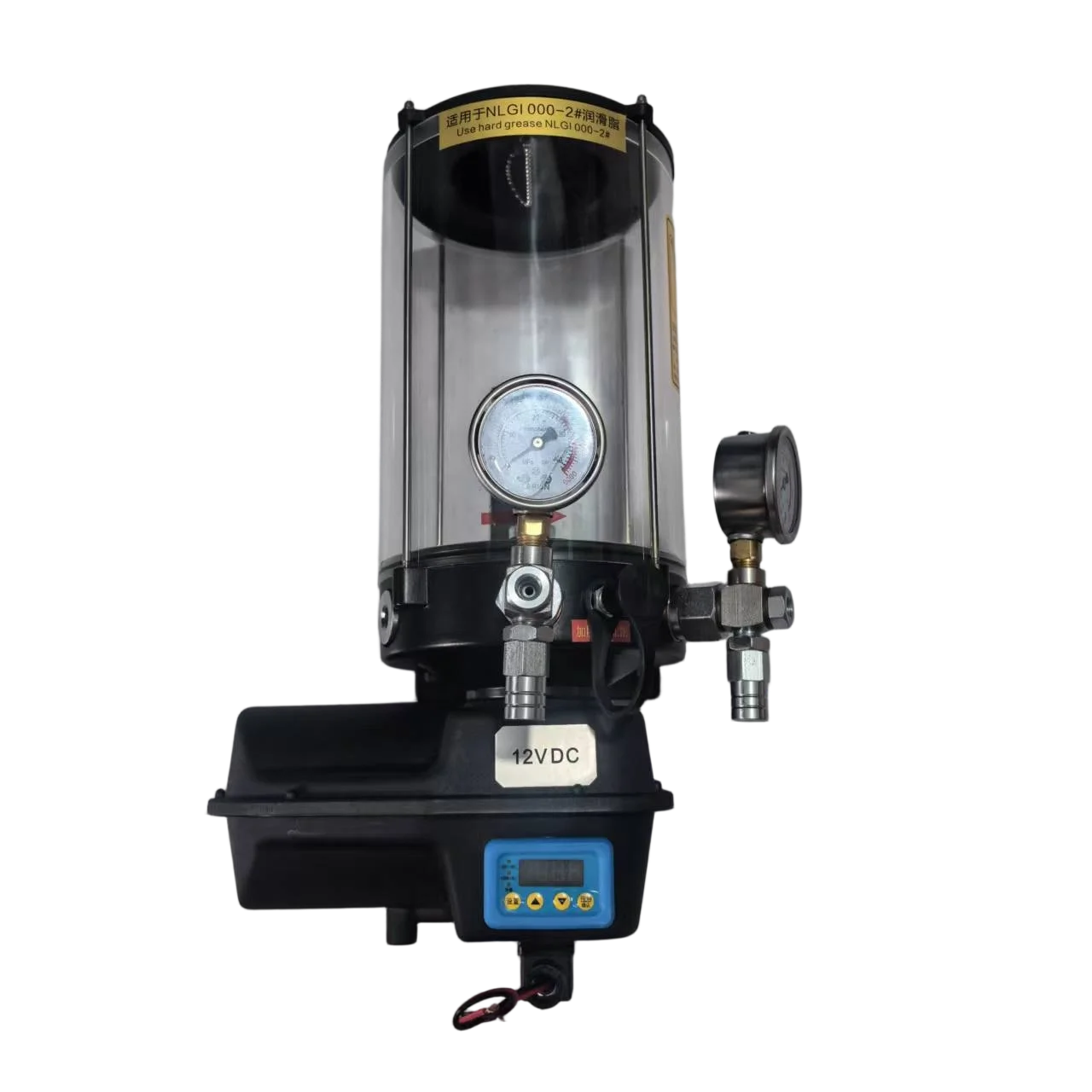 

2L/4L 12V/24V/220V/380V Semi/Full Auto Lubrication Pump Dual Outlet 50W 250kg for CNC Machine Tool Rail Chain Gear